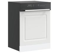 Kalmar White Dishwasher Panel, 60x1.5x67 cm Engineered Wood, Moisture-Resistant Kitchen Cabinet Front for Easy Maintenance and Protection