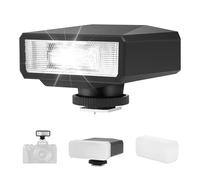 Kalofaye Mini Flash with Diffuser, GN 12 Camera Flash for Canon Fuji Sony Nikon and Other SLR Digital Compact Micro Retro Camera Mini Hot Shoe Flash (Not Compatible with Sony ZV-1F)