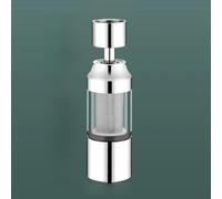 Kalokairi Kitchen Water Filter, Metal Pipeline Purifier with Dual-Flow Tap for Household Drinking Water, Silver