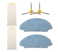 Kalokairi Maximum Cleaning Efficiency With For MEDION Filter Brush Mop For Vacuum Robot MD 20041, For S12 SW And MD 19601 2 Side Brushes, 2 Filters, 2 Cloth Mop