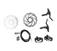 Kalokairi Mountain Bicycle Mechanical Disc Brakes Kit Front and Rear Set with 160mm Rotors with Effective Performance