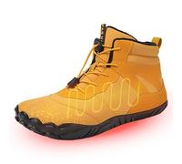 KaloKLU Barefoot Boots Women | Winter Shoes for Men | Waterproof Quick Drying Barefoot Shoes for Men and Women Wide Toe Winter Trainers Minimalist Boots, yellow, 9 UK