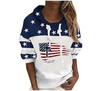 kaloKLU Hoodie Unisex Male Female Star Flag National Animal Dog Personality 3D Print Man Fashion Leisure Hat Clothing Sport Jacket Tops, Nngq008, M