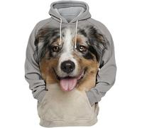 KaloKLU Hoodie Unisex Male Female Star Flag National Animal Dog Personality 3D Print Man Fashion Leisure Hat Clothing Sport Jacket Tops, Nntyg189, 6XL