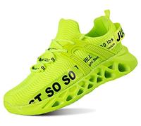 KaloKLU Women's Men's Trainers, Sports Shoes, Casual Shoes, Breathable Running Shoes, Road Running Shoes, Trainers for Outdoor Fitness, Gym, Walking Shoes, fz003 dell green, 12.5 UK