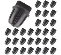 Kalolary 1/4 Inch Drip Irrigation Fittings End Plugs 30Pcs for 6mm Irrigation Tubing, Drip Line Goof Plug Connectors for Sprinkler Garden Lawn System
