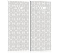 Kalolary 2PCS 400/1000 Grit Diamond Sharpening Stone