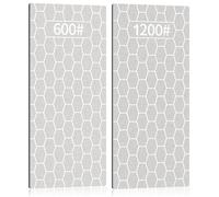 Kalolary 2PCS 600/1200 Grit Diamond Sharpening Stone
