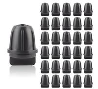 Kalolary 30Pcs 1/4 Inch Drip Irrigation Fittings End Plugs for 6mm Irrigation Tubing, Drip Line Goof Plug Connectors for Sprinkler Garden Lawn System