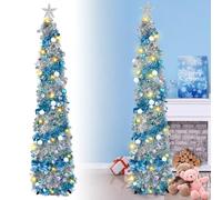 Kalolary 5 FT Collapsible Artificial Pop Up Christmas Tree