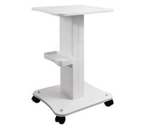 Kalolary Beauty Salon Trolley Cart, Aluminum Alloy Salon Spa Rolling Trolley Stand Mobile Cart with Wheel Beauty Instrument Storage Tray