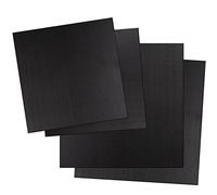 Kalolary Carbon Fiber Board Plate 240 X 240 X 1 MM, Carbon Fiber Sheets Available in 0.5mm 1mm 1.5mm 2mm 2.5mm 3mm 4mm Plain Weave Carbon Fiber Sheets 100% 3K Glossy Surface Carbon Fiber Plate