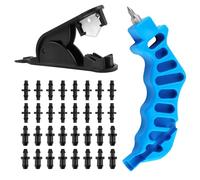 Kalolary Drip Irrigation Hole Punch Tool KIt, Drip Tube Hole Punch Tool for 1/4" Fitting Emitter Insertion Drip Irrigation Professional Punch Tool Watering Tube Punch