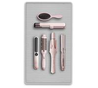 Kalolary Large Heat Resistant Mat for Hair Tools, Hair Tools Silicone Mat - Curling Iron Holder, Flat Iron Mat, Non-Slip Hot Tool Pad, Portable Heat Proof Mat for Hair Straightener, Trave (24"x17")