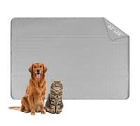 Kalolary Washable Silicone Pee Pad for Dog - Reusable Mat for Waterproof Floor Protection Mat for Puppies, Indoor Potty Training & Multi-Pet Use (Gray（101 * 71cm）)