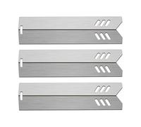 Kalomo 14 3/16” Grill Heat Plates Shield Heat Tent Burner Cover BBQ Gas Grill Replacement Parts for Uniflame GBC1134WRS, GBC1134W, Backyard BY14-101-001-05, BY16-101-002-06, GBC1690W, GBC1690W-C, 3Pcs