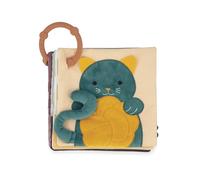 Kaloo - 5 Contrasting Sensory Awakening Cards - Reversible and Detachable Cards with Teething Ring - 6 Different Materials - Baby Sensory Toy - Washable - From Birth - K227005