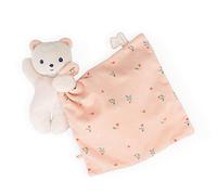 Kaloo - Carré Douceur - Leaves of Love Teddy Bear Comforter - Square: 7.1" x 7.1" / 18 x 18 cm - Babies’ Soft Toy - Ultra-Soft Materials - Gift Box - K972005