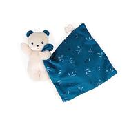 Kaloo - Carré Douceur - Night Owl Bear Comforter - Square: 7.1" x 7.1" / 18 x 18 cm - Babies’ Soft Toy - Ultra-Soft Materials - Gift Box - K972004