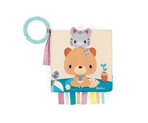 Kaloo - Choo - Babies’ Fabric Activity Book - Choo at Home - Sensory Awakening - Ultra-Soft Material - 5.5" x 5.5" / 14 x 14 cm - From Birth Onwards - K971801