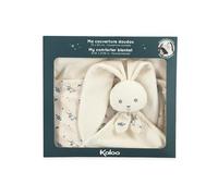 Kaloo - Cream Baby Comfort Blanket with Rabbit Head - Ultra-Soft Micro-Velour - Premium Birth Gift - K218032
