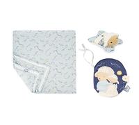 Kaloo - Doux Sommeil - My 1st Bedtime Box Set for Newborns - Picture Guide + Mini Sheep Plush + 1 m Babies’ Maxi Swaddling Blanket - 0 Months +, K221008