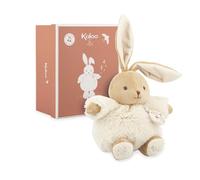 Kaloo, Intemporel, Musical Rabbit Soft Toy Cream, From Birth, New Baby Gift | The Magic Flute Melody Activated by the Pull Cord, Soft Padded Cuddly Body, Texture Discovery, Gingham, Auditory Play