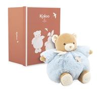 Kaloo, Intemporel, Patapouf Bear Soft Toy Blue, From Birth, New Baby Gift | Soft Padded Body Easy to Hold, Embroidered Dots for Exploring Textures, Cuddle Companion, Gingham, Cuddly Soft Toy