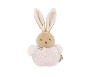 Kaloo Lapin Pompom Plush Toy - Soft Companion for Babies from Birth - 90% Recycled Materials - Machine Washable - Birth Gift with Ties for Attaching and Gingham Scarf - K214024