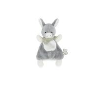Kaloo, Les Amis, Mini Comforter Donkey Régliss', From Birth, New Baby Gift | Mini Comforter in Soft Fur, with Embroidered Green Bandana, Paws and Tail Easy to Hold, Compact Take-Along Size