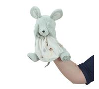 Kaloo - Petites Chansons - Green Mouse Puppet Plush - Baby’s Soft Toy - 24 cm Hand Puppet Plush - Early-Learning Toy - 0 Months +, K210003