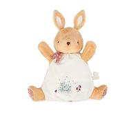 Kaloo - Petites Chansons - Cinnamon Rabbit Puppet Plush - Baby’s Soft Toy - 24 cm Hand Puppet Plush - Early-Learning Toy - 0 Months +, K210005