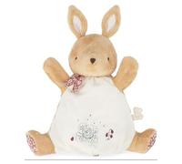 Kaloo - Petites Chansons - Cinnamon Rabbit Puppet Plush - Baby’s Soft Toy - 24 cm Hand Puppet Plush - Early-Learning Toy - 0 Months +, K210005