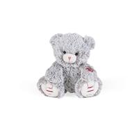 Kaloo - Rouge 24 cm Prestige Grey Maé the Bear - Small Silky-Furred Bear Soft Toy - Ultra-Soft Plush for Babies - 0 Months +, K223001