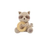Kaloo Raccoon Plush Toy with Cooling Teething Ring, Micro-Plush and Soft Silicone, Washable, for Ages 6 Months and Up