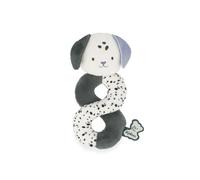Kaloo - Rattle puppies - sensory toys for babies from birth - soft plush with different textures and light sound - birth gift - K227009