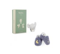 Kaloo Sound Wristband & Slippers Elephant Teddy Grey