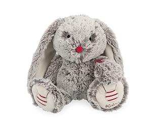 Kaloo - Rouge 31 cm Prestige Grey Léo the Rabbit Musical Plush - Soft-Furred Soft Toy - Big-Eared Rabbit Plush - “Toyland” Melody - Weighted Legs - 0 Months +, K223005