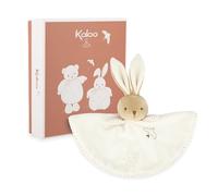 Kaloo - Round Rabbit Comforters - Cream - Vichy Style - Size 24 cm - Soft Plush for Baby - Companion from Birth - Ideal Birth Gift - K214019