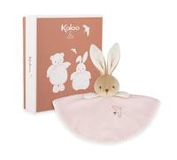 Kaloo - Round Rabbit Comforters - Pink - Vichy Style - Size 24 cm - Ultra-soft plush for baby - Tender companion from birth - Ideal Birth Gift - K214016