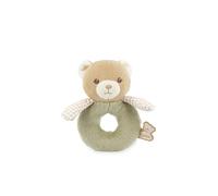 Kaloo - Soft Green Fur Bear Rattle - Easy-to-Grab Ring - Built-in Bell - Sensory Development for Babies - from Birth - Made from Over 80% Recycled Materials - Machine Washable - from Birth