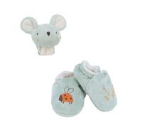 Kaloo Sound Wristband & Slippers Mouse Teddy Grey Kids