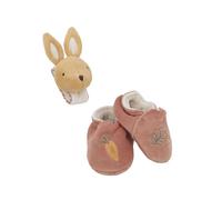 Kaloo Sound Wristband & Slippers Rabbit Teddy Pink Kids
