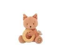 Kaloo Squirrel Plush Teether with Cooling Ring, Micro-Velour and Silicone, Washable, Ages 6 Months and Up