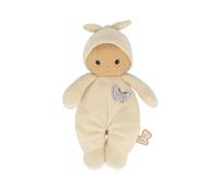 Kaloo, Tendre Bébé, Blond Baby Doll Jasmin Cream 24 cm, From Birth | Soft Cuddly Baby Doll, Little Arms Made for Cuddles, Butterfly Tag to Handle and Encourage Grasping, Easy for Little Hands