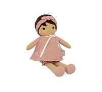 Kaloo, Tendresse, Fabric Doll Amandine Pink 32 cm, From Birth | First Cuddly Doll, Compact and Easy to Carry, Personalised Name Ribbon, New Baby Gift, Imaginative Play
