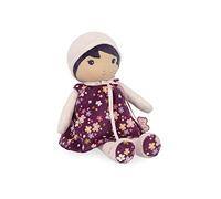 Kaloo - Tendresse - Violette - My 1st Soft Doll - 32 cm Fabric Doll - Floral Dress - Detachable Bloomers - Pretty Gift Box and Customisable Ribbon - 0 Months +, K200002, LARGE
