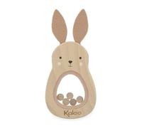 Kaloo - Wooden Rabbit Rattle for Babies - Sensory Development Toy from Birth - FSC Beech Wood - Lightweight and Easy to Grip - K210017