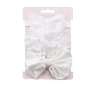 KaloryWee Newborn Baby Girls Infant Toddler Hair Bow Headband Hair Band Headwear (White)
