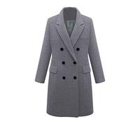 KaloryWee Womens Coats Sale Winter 2019 Classic Ladies Trench Long Black Smart Coat with Buttons Overcoat Parka Jackets Outwear